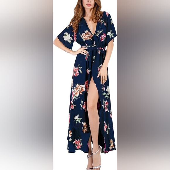 Floral Maxi Boho Dress - Picture 1 of 8
